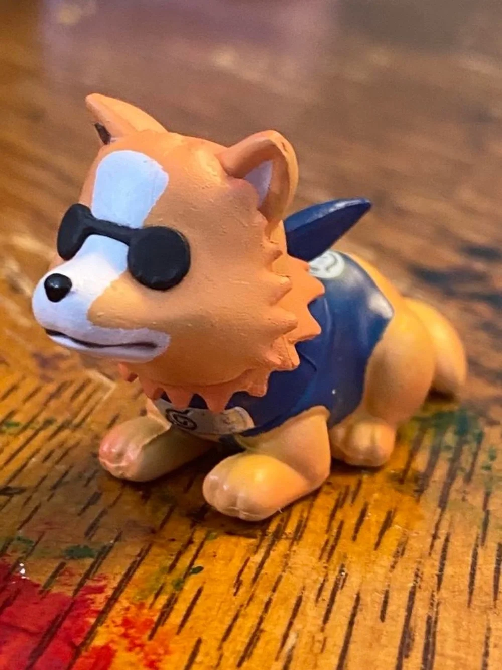 Naruto Kakashi with Ninja Dog Figures Set - Blue and Brown